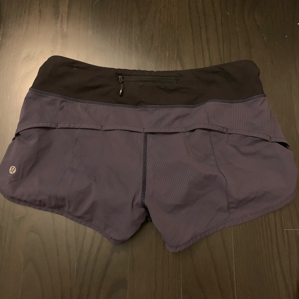 Lululemon purple running shorts